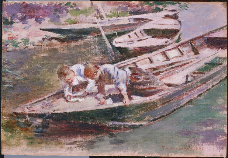 Two in a Boat, 1891 - Теодор Робинсон