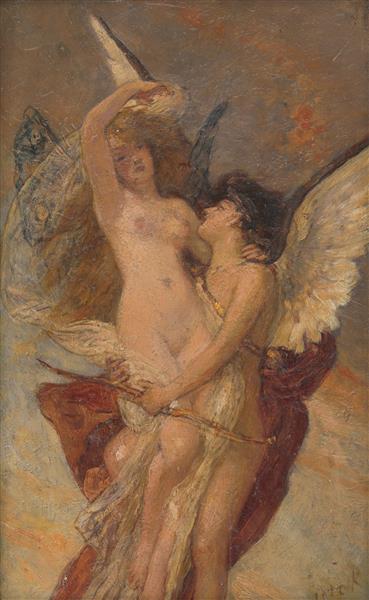 Amor a Psyché, 1890 - Károly Lotz