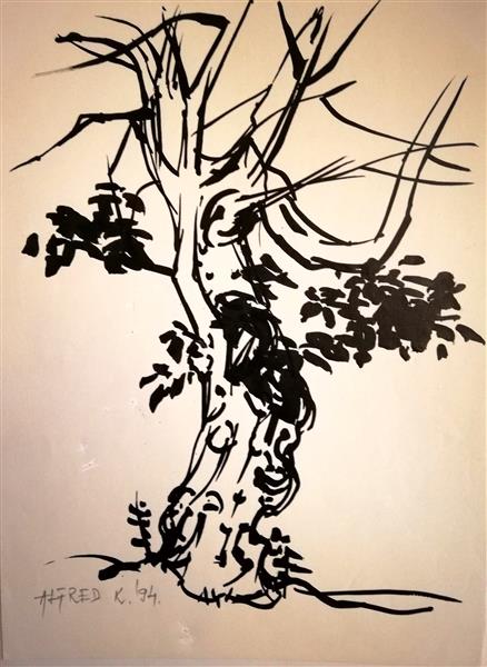 A portrait of the old tree, 1994 - Альфред Фредді Крупа