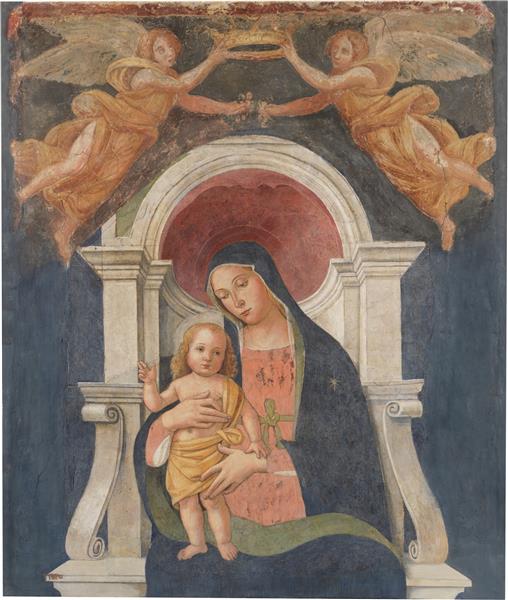 La Virgen Con El Niño, c.1495 - Антоніаццо Романо