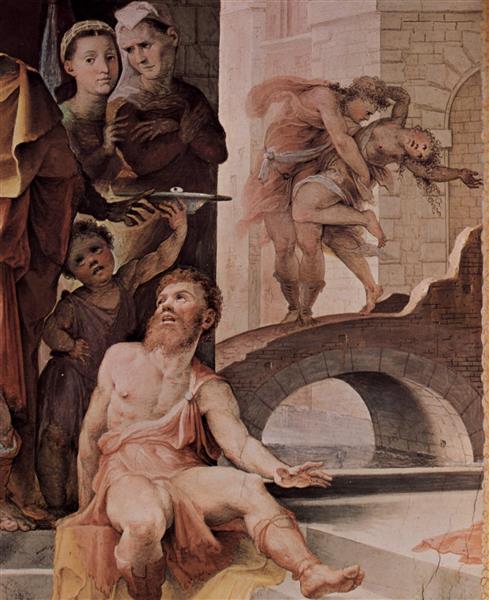 Das Opfer Des Seleukus Von Lokris (Detail), 1535 - Доменико Беккафуми