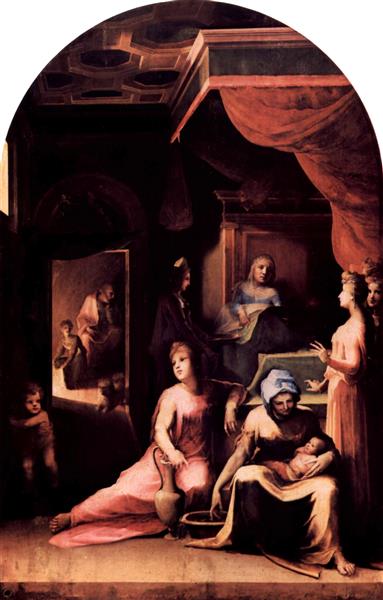 Birth of the Virgin, c.1540 - Domenico di Pace Beccafumi