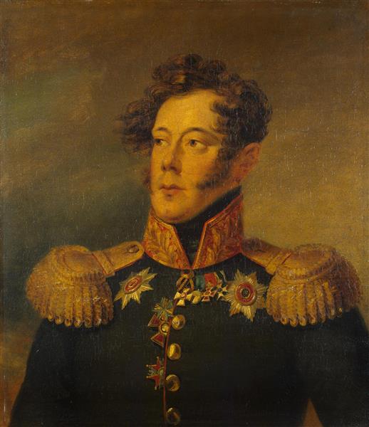 The Portrait of Alexander Ivanovitch Albrecht, c.1825 - Джордж Доу
