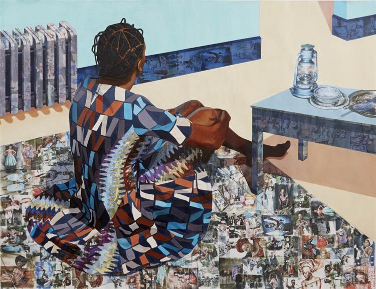 “The Beautyful Ones Are Not Yet Born” Might Not Hold True For Much Longer, 2013 - Njideka Akunyili Crosby