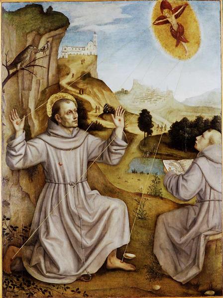 Saint Francois reçoit les stigmates, c.1510 - Ambrogio Bergognone