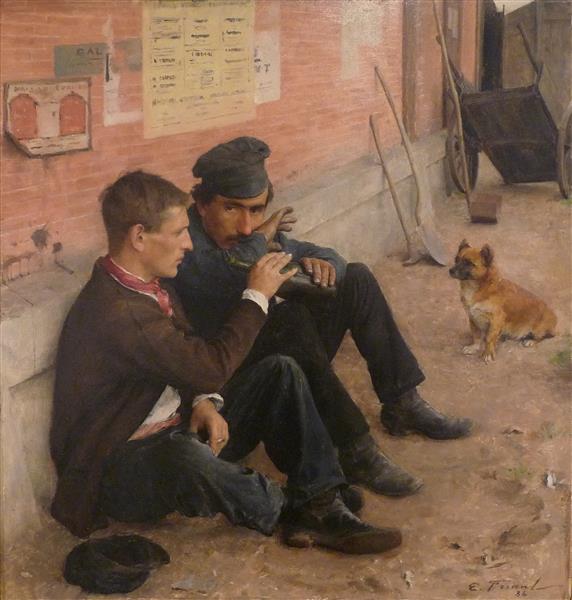 Drinkers. Monday work, 1884 - Émile Friant