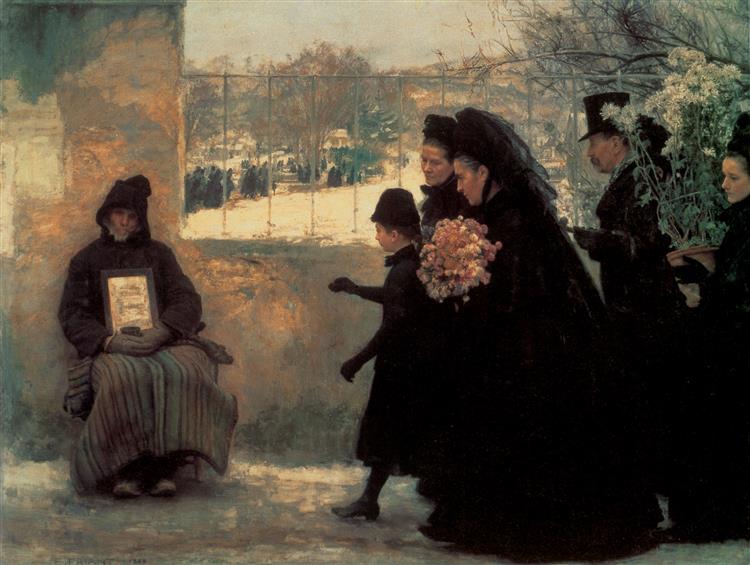 All Saints' Day, 1888 - Émile Friant