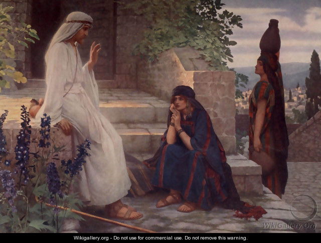 Christ at Bethany - Herbert Gustave Schmalz (Herbert Carmichael)