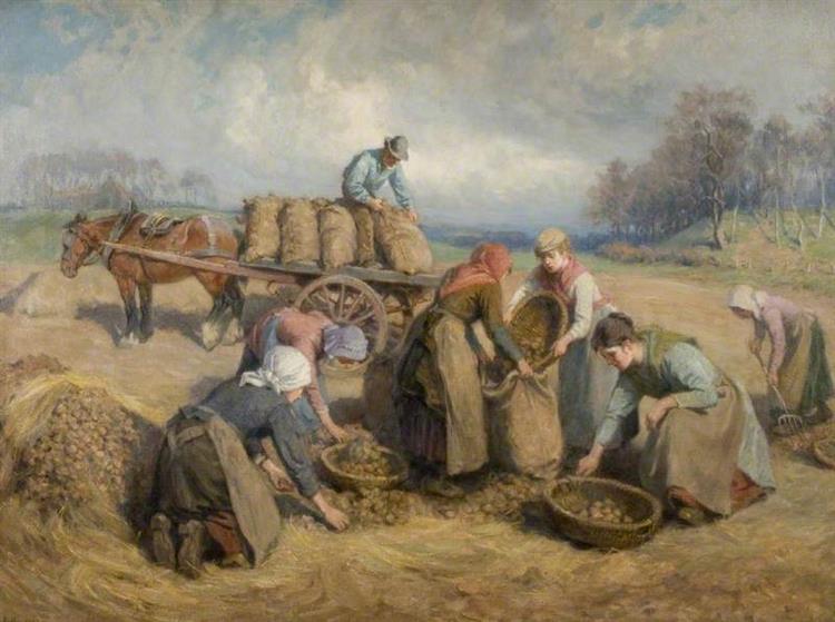 Potato Gatherers, Northumberland, 1903 - Ralph Hedley
