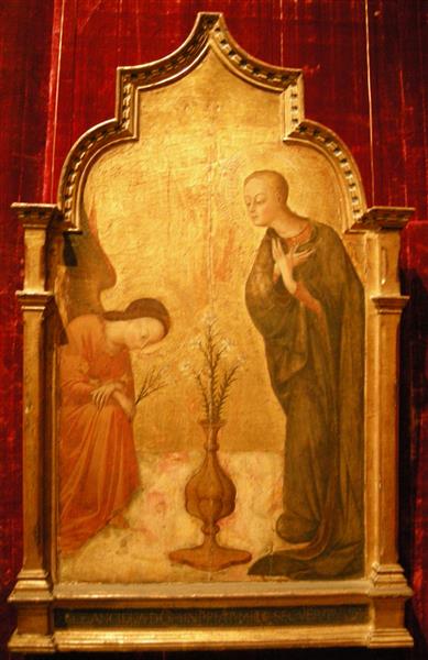 The Annunciation ", c.1435 - Stefano di Giovanni Sassetta