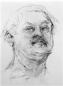 Self Portrait of the Artist at Age 60 - Philip Evergood