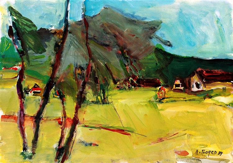 Landscape with Tree, 1989 - Alexander Bogen