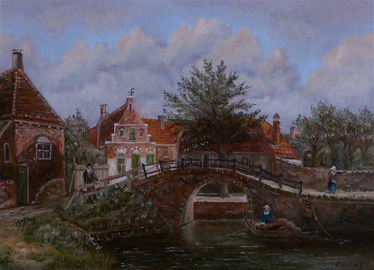 Holländische Brücke mit Gracht, 2017 - Hans-Peter Emons