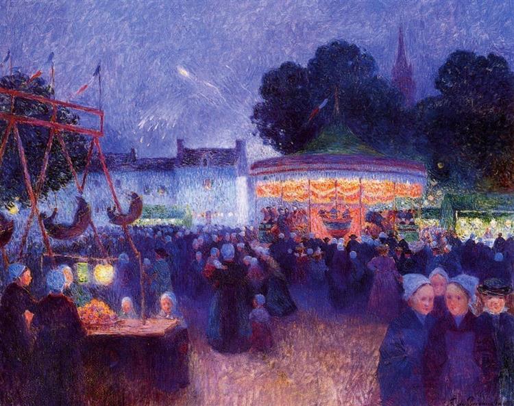 Carnival at Night, Saint-pal De Leon, 1898 - Ferdinand du Puigaudeau