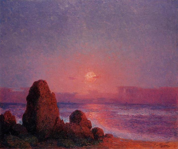 Sunset of the Breton Coast - Ferdinand du Puigaudeau