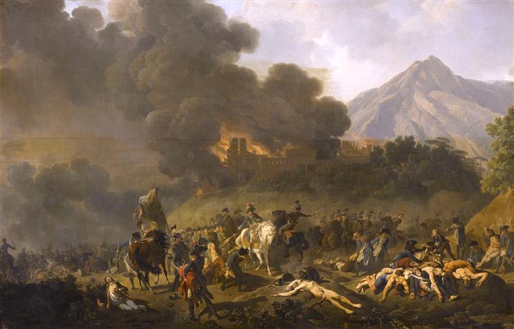 Bonaparte reçoit les prisonniers sur le champ de bataille, 1797, c.1824 - Nicolas Antoine Taunay