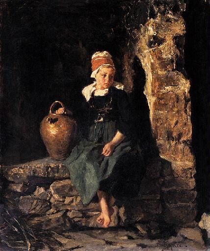 Young Breton from Bénodet, 1873 - Александр Антинья