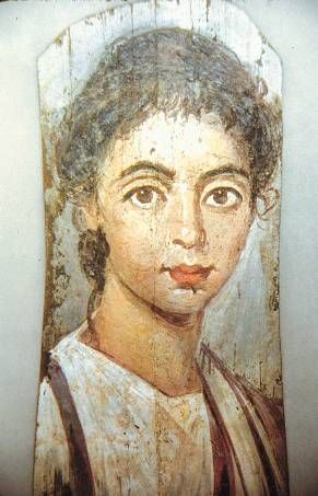 Mummy Portrait of a Girl - Portraits du Fayoum