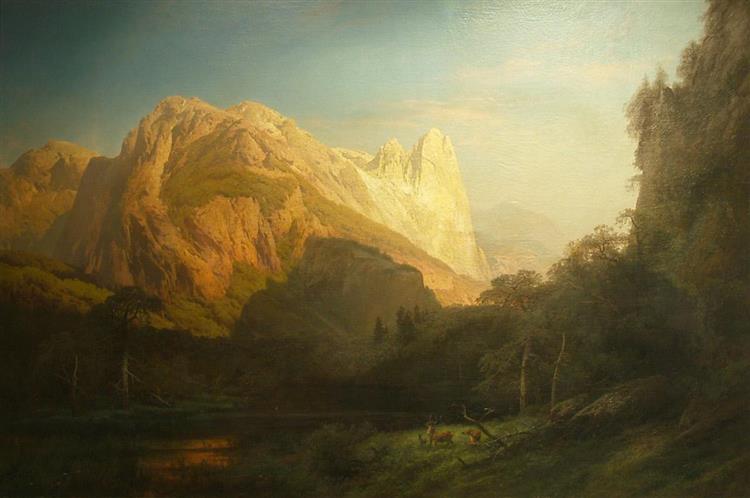 El Capitan, Yosemite (Sentinel Rock), 1876 - Герман Херцог