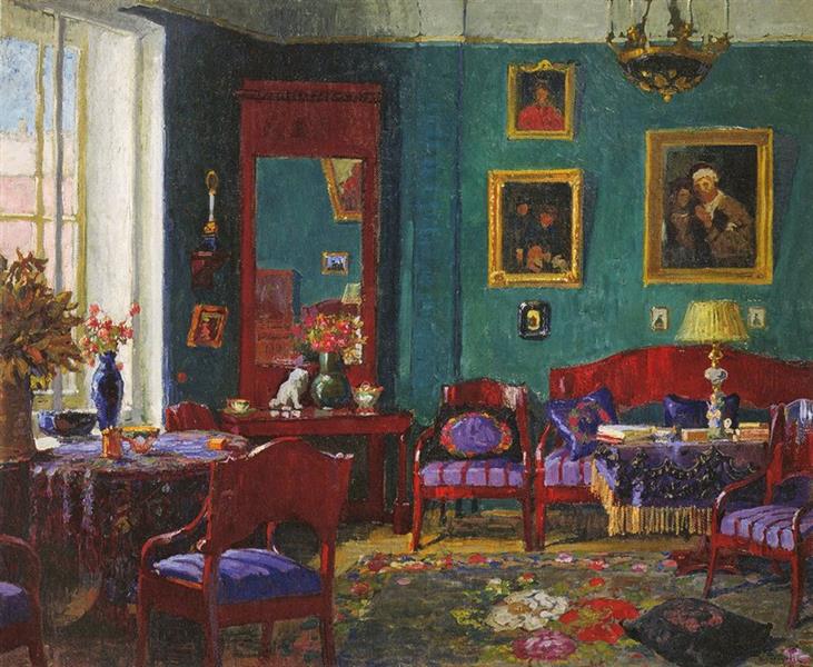 Interior, 1917 - Konstantin Ivanovich Gorbatov