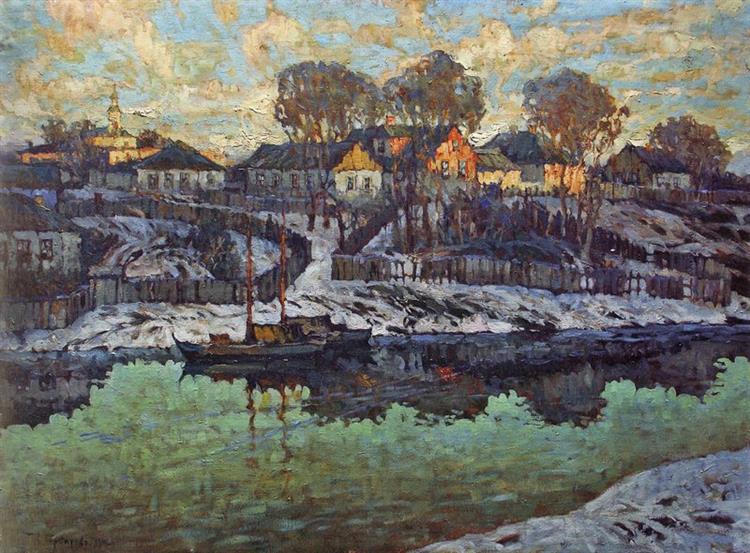 Town on the River, 1915 - Konstantin Gorbatov