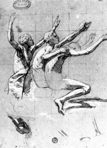 Study of Male Figures for the Universal Judgment, c.1879 - Noè Bordignon