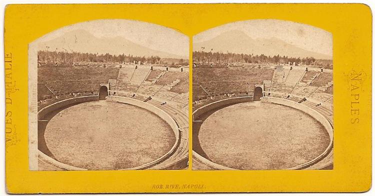 Anphitheatre in Pompei, 1865 - Robert Rive