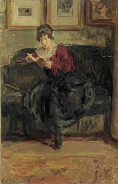 Reading girl, c.1920 - Isaac Israels