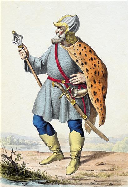 Arpad, Grand Prince of the Hungarians, 1828 - Josef Kriehuber