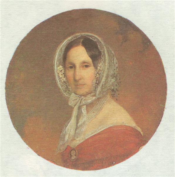 Portrait of Dorothea De Ficquelmont, 1849 - Josef Kriehuber