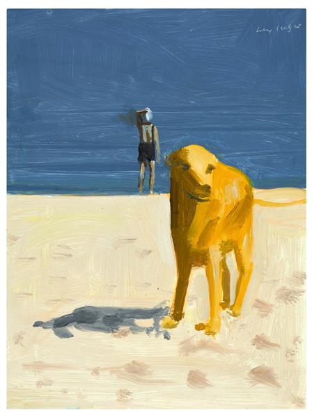 Untitled (Dog On The Beach), 2002 - Alex Katz
