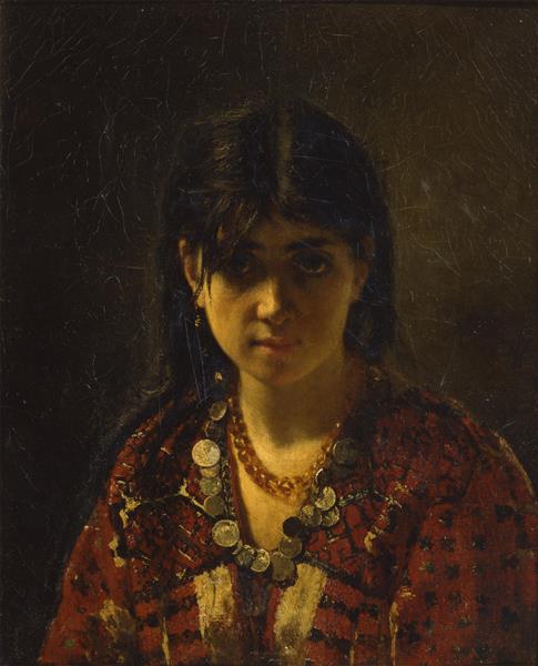 Mordovian girl, 1872 - Alexei Harlamoff