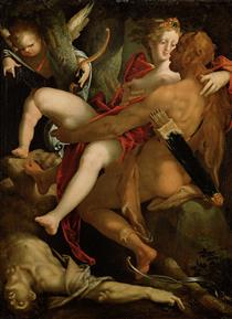 Hercules, Dejanira and the Centaur Nessus - Bartholomeus Spranger