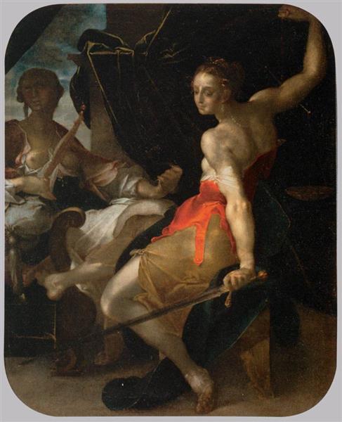 Allegory of Justice and Prudence, c.1600 - Bartholomeus Spranger