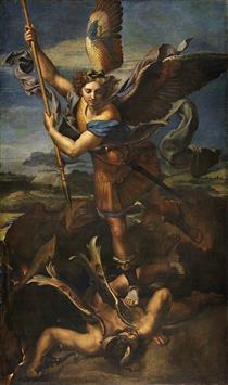 Saint Michael Vanquishing Satan - Jules Romain