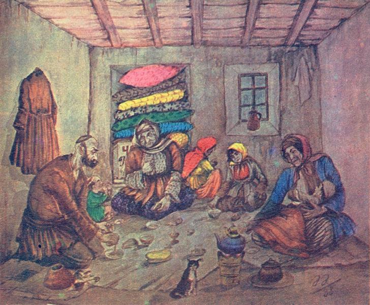 Ramazan with the Poor, 1938 - Азим Аслан оглы Азимзаде