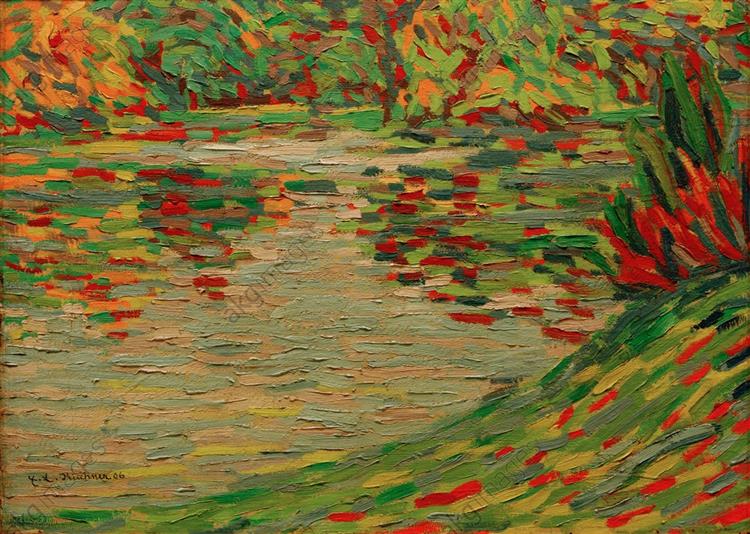 Park Lake in Dresden, 1906 - Ernst Ludwig Kirchner