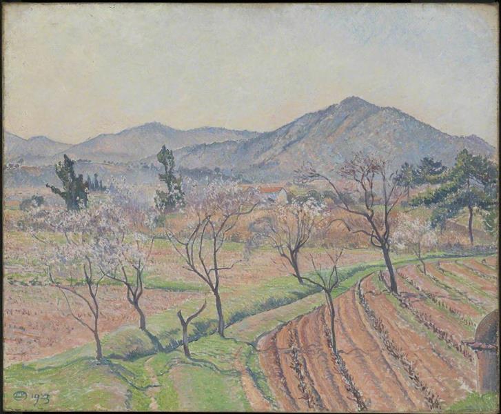 Almond Trees, Le Lavandou, 1923 - Lucien Pissarro