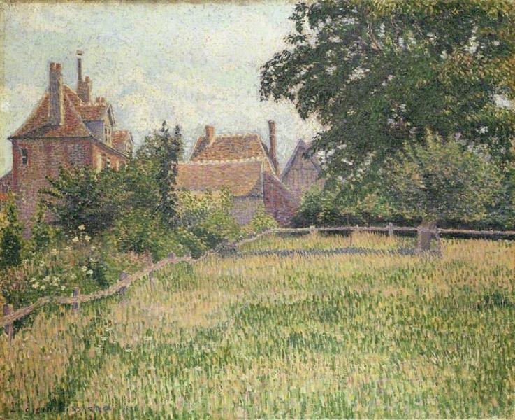 La Maison De La Sourde, Éragny, 1886 - Lucien Pissarro