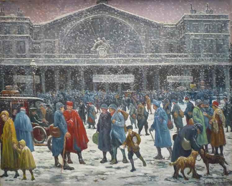 The Eastern Station Under The Snow, 1917 - Максимильен Люс