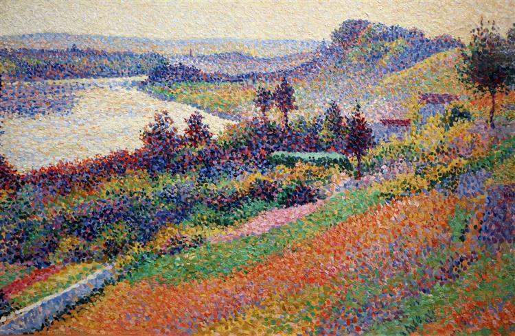 The Seine At Herblay, 1890 - Maximilien Luce