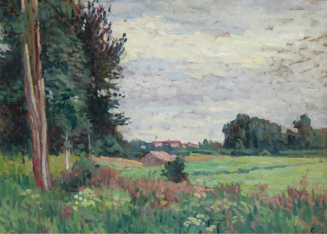 View Of Méréville - Максимильен Люс