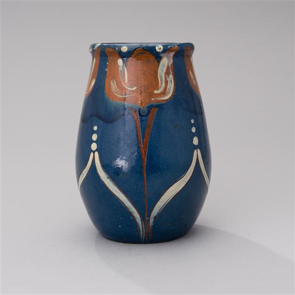 Iris Ceramic Vase, c.1900 - Alfred William Finch