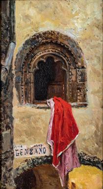 The red cloth - Aurelio Tiratelli