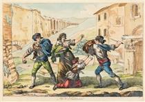 Litigation of Trasteverini people - Bartolomeo Pinelli