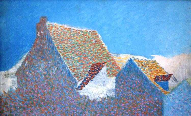Les toits pointillés, 1886 - Léo Gausson