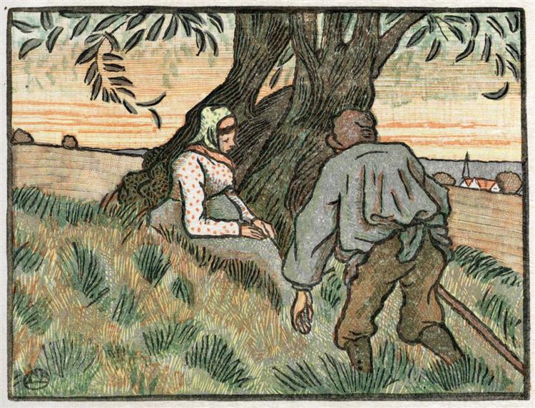 Pastoral Scene, 1901 - Lucien Pissarro