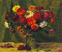 Blumen in Einer Vase - Willy Schlobach