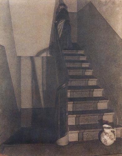 The Stairway, 1889 - Xavier Mellery