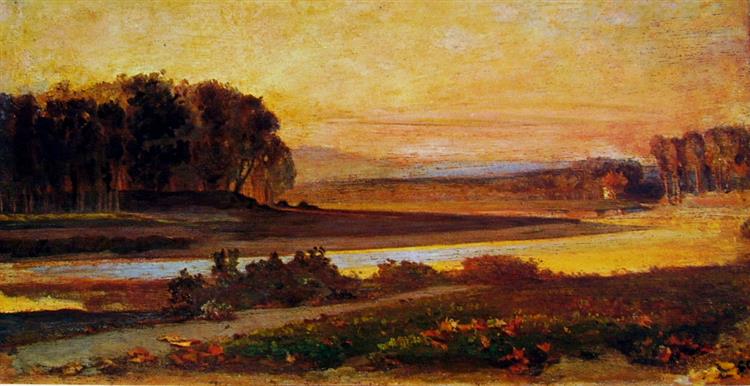 Sunset on the Arno - Giovanni Costa